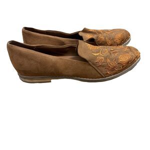 Indigo Rd Embrodered Brown Loafer Shoes Womens Sz 8 Boho